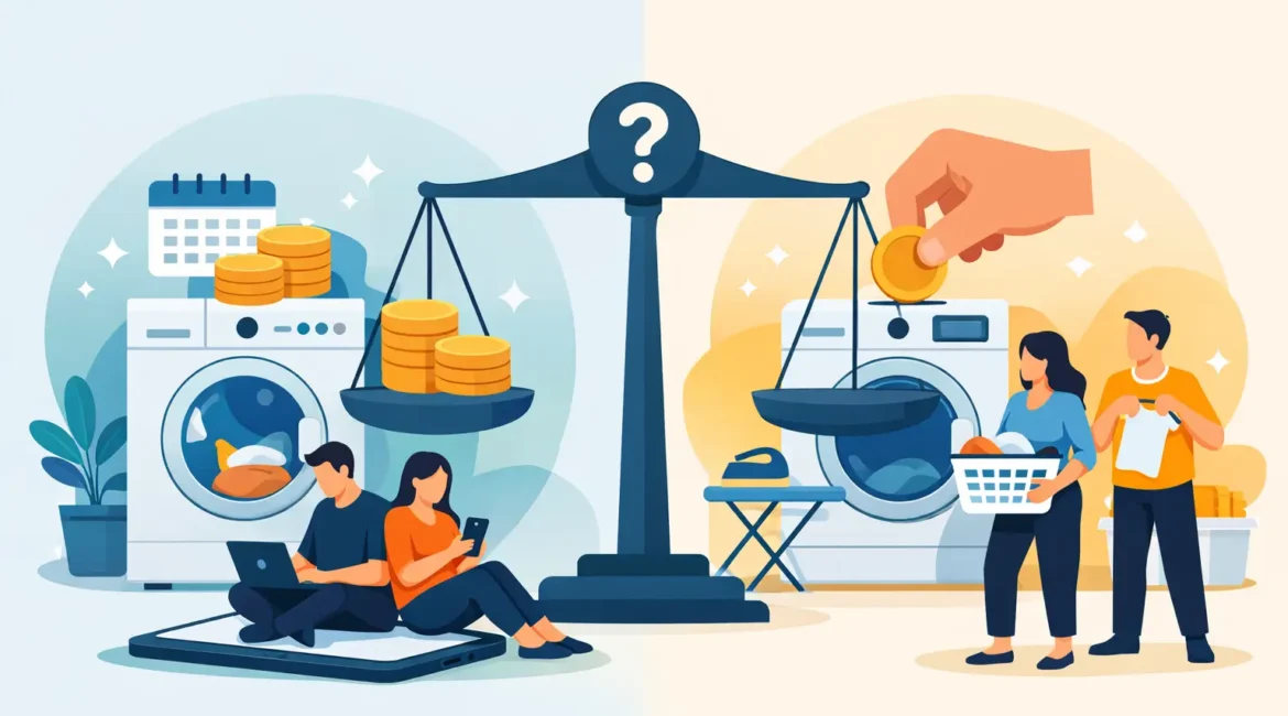 اشتراك الغسيل أم الدفع الفردي: أيهما أوفر؟